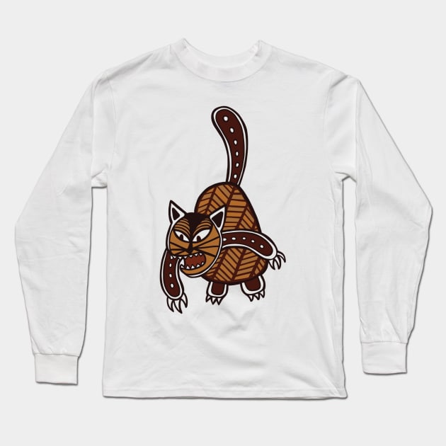 The Cat - Watership Down Intro Long Sleeve T-Shirt by MonoMano